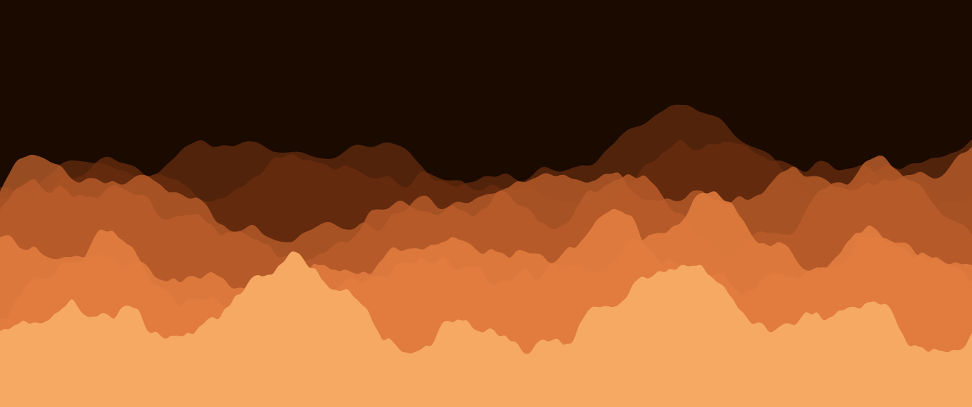 Terrain pattern wallpaper in autumn ember tones - part of the Ultrawide Wallpaper (3440x1440, 21:9) collection, made with PattrnLab.
