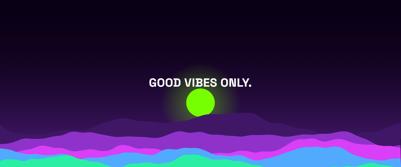 Moonrise pattern wallpaper in cyber pulse tones with text overlay - part of the Ultrawide Wallpaper (3440x1440, 21:9) collection, made with PattrnLab.