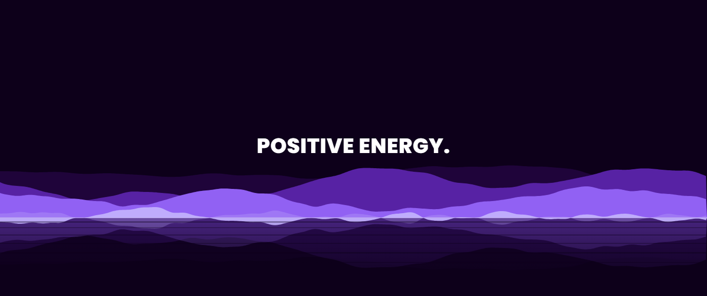 Reflection pattern wallpaper in electric violet tones with text overlay - part of the Ultrawide Wallpaper (3440x1440, 21:9) collection, made with PattrnLab.