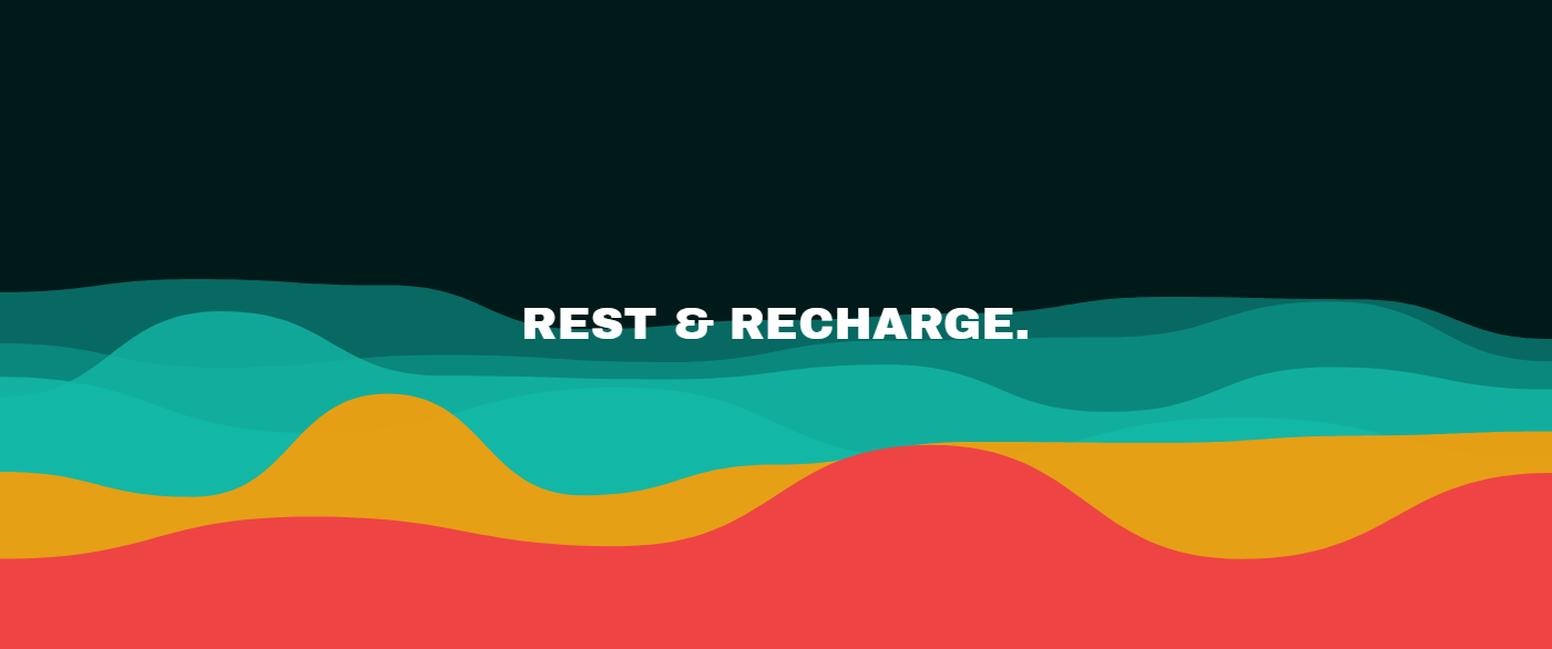 Dunes pattern wallpaper in tropical storm tones with text overlay - part of the Ultrawide Wallpaper (3440x1440, 21:9) collection, made with PattrnLab.