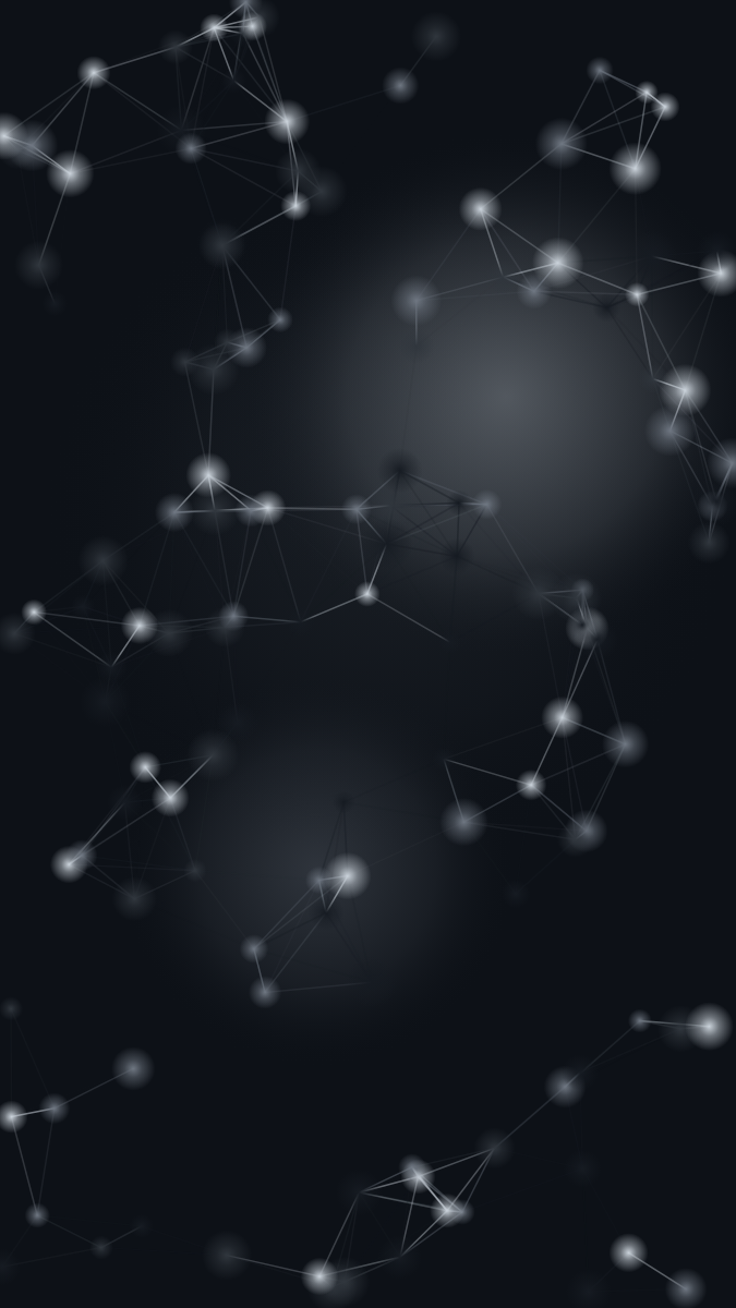 Constellation pattern wallpaper in midnight tones - part of the Vertical Monitor Wallpaper (Portrait Orientation) collection, made with PattrnLab.
