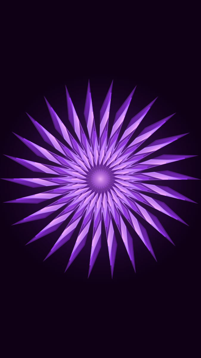 Mandala pattern wallpaper in cosmic nebula tones - part of the Vertical Monitor Wallpaper (Portrait Orientation) collection, made with PattrnLab.