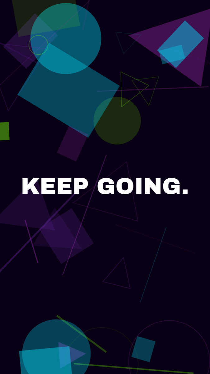 Geometric pattern wallpaper in cyber pulse tones with text overlay - part of the Vertical Monitor Wallpaper (Portrait Orientation) collection, made with PattrnLab.